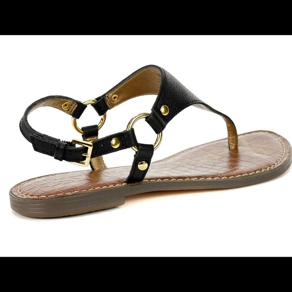 Sam Edelman Greta leather black thong sandal (5) - Picture 4 of 10
